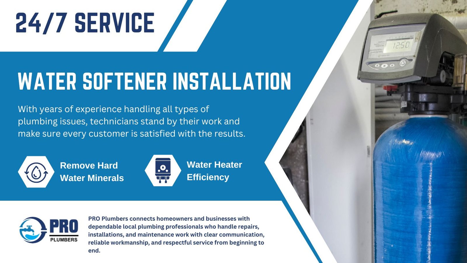 Water softener installation in Pharr, TX